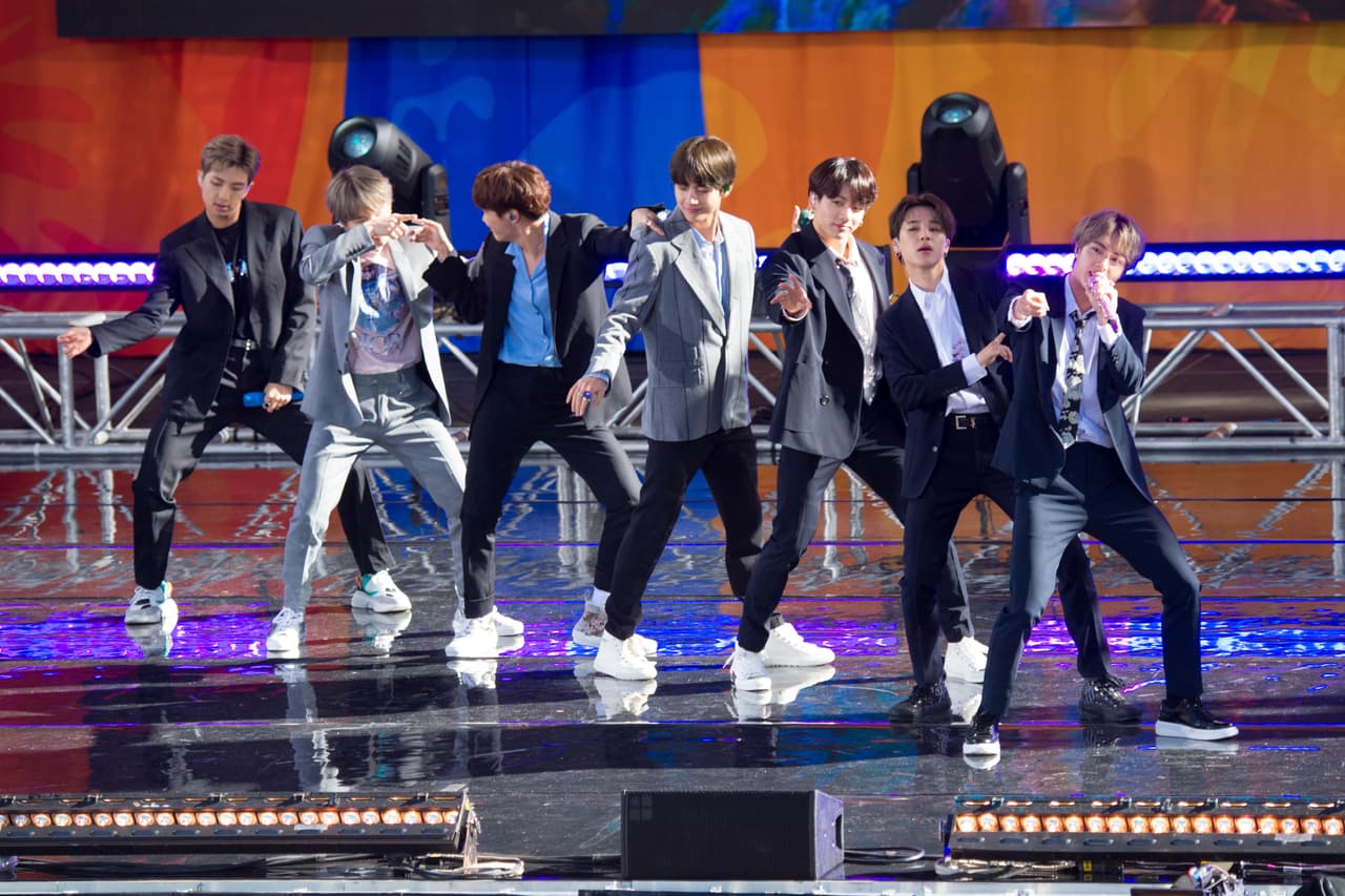 South Korean boy band BTS perform on ABC's "Good Morning America at Rumsey Playfield/SummerStage in Central Park on Wednesday, May 15, 2019, in New York. (Photo by Scott Roth/Invision/AP)