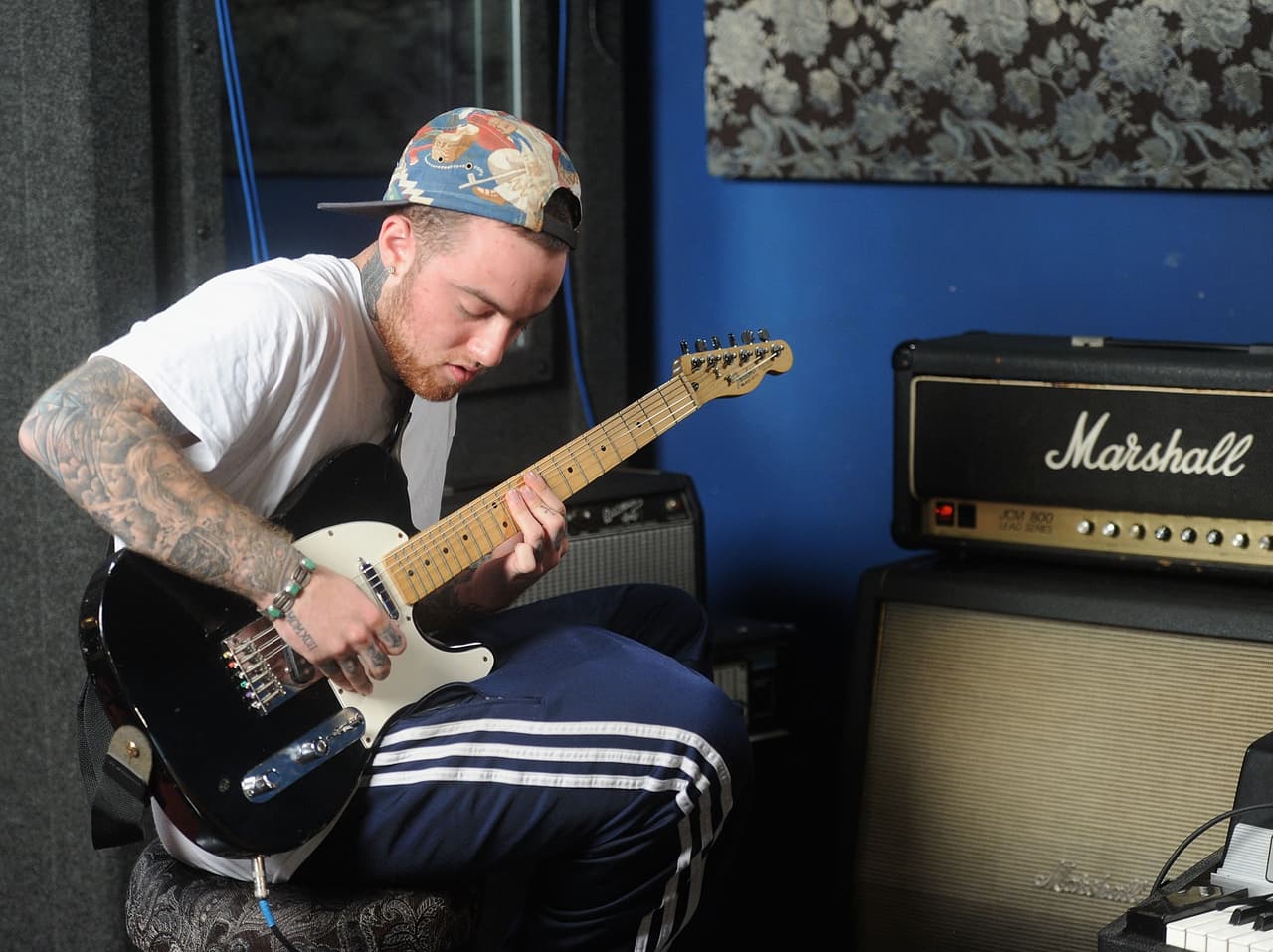 NEW YORK, NY - JULY 17: MAC Miller performs during Behind The Scenes With MAC Miller Filming Music Choice's "Take Back Your Music" Campaign at Music Choice on July 17, 2013 in New York City. (Photo by Jamie McCarthy/Getty Images)