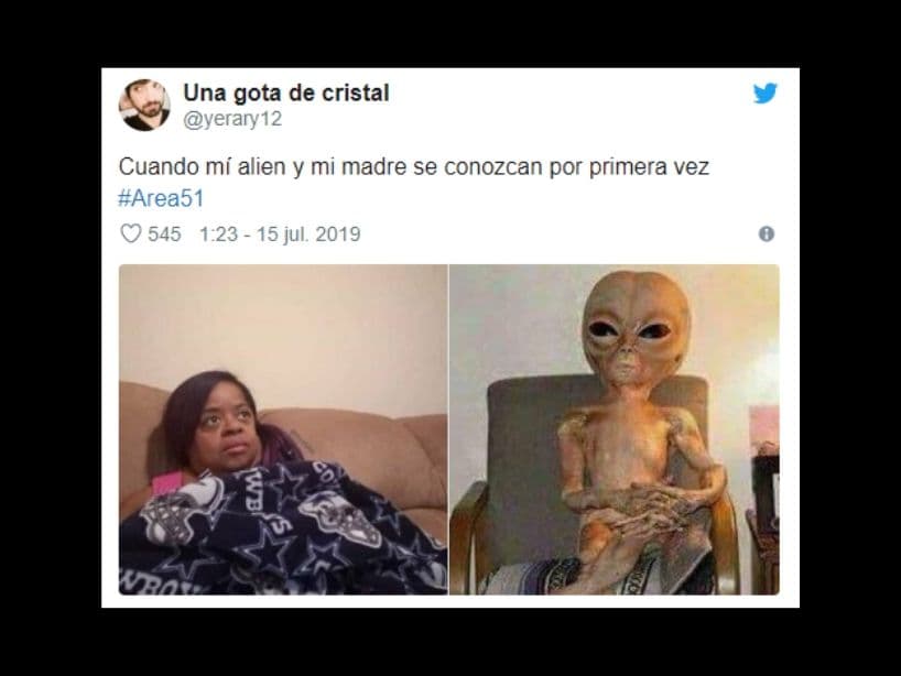 Otros ya se imaginan como será el primer contacto entre el Alien y sus madres. De un perrito a un extraterrestre, hay una gran diferencia.